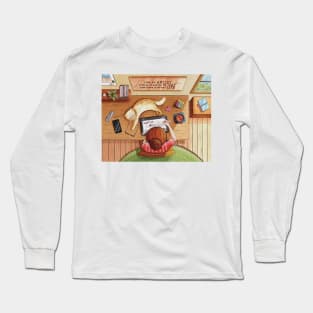 Artist and cat Long Sleeve T-Shirt